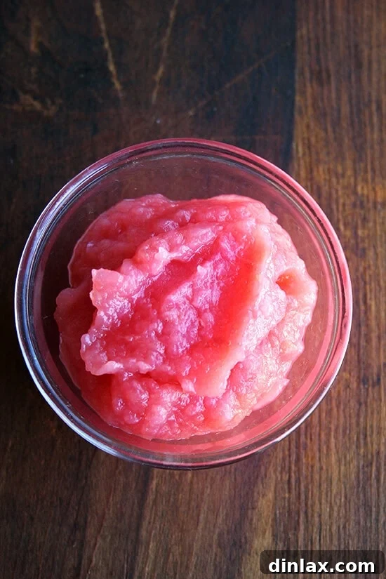 Homemade applesauce.